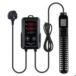 Chauffage daquarium � temp�rature r�glable 500 w avec affichage num�rique led ventouses et protection ...
