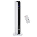 Chauffage électrique - homcom - soufflant oscillant 1100 / 2200 w - céramique ptc - télécommande incluse ... Chauffage électrique - homcom - soufflant oscillant 1100 / 2200 w - céramique ptc - télécommande incluse ...