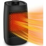 Chauffage electrique - largeight - radiateur soufflant cramique - 1200w - 6 modes - protection surchauffe ...