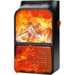 Chauffage �lectrique portable pour chambre mini ventilateur � flamme 3d t�l�commande mural silencieux ...