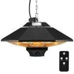 Chauffage ext�rieur terrasse - vevor - 2000 w - radiateur infrarouge de plafond suspendu �lectrique - ...