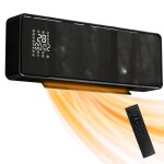 Radiateur lectrique soufflant mural - homcom - cramique - 1000 / 2000w - ventilateur thermostat - abs ...