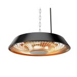 Chauffage radiant de plafond 1500w aluminium sans tlcommande interrupteur lment chauffant lampe halogne ...