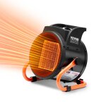 Chauffage de serre ptc - vevor - 2000 w - portable - 3 vitesses - protection contre la surchauffe - serre ...