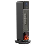 Chauffage soufflant c�ramique 2200w chauffage d?appoint tour oscillant t�l�commande �cran tactile effet ...