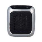 Chauffage soufflant cramique 800w portable thermostat minuterie gris tlcommande label
