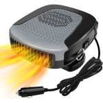 Chauffage de voiture 12v 150w portable rchauffeur de voitureavec pivotant  360 pour chauffage et cble ...