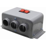 Chauffage de voiture 12v600w chauffage de voiture gris avec trois sorties dair