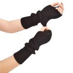 Chauffe - bras pour femmes gants tricotés à manches longues sans doigts mitaines chauffe - poignets dhiver ... Chauffe - bras pour femmes gants tricotés à manches longues sans doigts mitaines chauffe - poignets dhiver ...