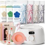 Chauffe cire kit pour femmes et hommes chauffe cire epilation professionnel pour poils �paisfins et peau ...