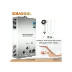 Chauffe eau 8l avec r�sistance non blind�16kwchauffe - eau portable sans r�servoirconvient pour le camping ...