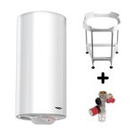 Chauffe - eau vertical mural stéatite 200 l ariston sageo + trepied + groupe sécurité inox Chauffe - eau vertical mural stéatite 200 l ariston sageo + trepied + groupe sécurité inox