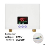 Chauffe - eau lectrique instantan rservoir 220v 5500w chauffe - eau  distance avec cran tactile ...