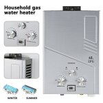 Chauffe - eau � gaz 6 l / min chauffe - eau instantan� lpg 12 kw avec avec pommeau de douche et tuyau ...