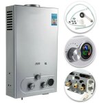Chauffe - eau  gaz gpl 6l chaudire  propane sans rservoir en acier inoxydable avec kit de douche ...