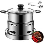 Chauffe - eau kit rchaud alcool 18cm sans lectricit avec contrle flamme