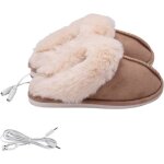 Chauffe - pieds chauffants pantoufles chauffantes lectriques usb pantoufles chauffantes en peluche accessoire ...