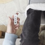 Chauffe - pieds �lectrique - sensly - 3 intensit�s de chaleur - gris