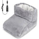 Chauffe - pieds lectrique - nobrand - gris - flanelle - 3 modes de chauffage pzcc