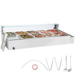 Chauffe - plat buffet à 10 bacs de 76 l - vevor - 1700 w - pour réchauffer aliments restauration soirée ... Chauffe - plat buffet à 10 bacs de 76 l - vevor - 1700 w - pour réchauffer aliments restauration soirée ...