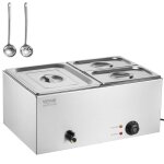 Chauffe - plat buffet à 3 bacs - vevor - 1200 w - acier inoxydable - pour réchauffer les aliments restauration ... Chauffe - plat buffet à 3 bacs - vevor - 1200 w - acier inoxydable - pour réchauffer les aliments restauration ...