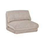 Chauffeuse matelas greige convertible velours côtelé grosse côte 1 place cosy Chauffeuse matelas greige convertible velours côtelé grosse côte 1 place cosy