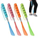 Chausse pied telescopique long manche - 4 pi�ces 29 - 70cm 4 couleurs poign�e confortable mobilit� r�duite ...