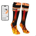 Chaussettes chauffantes - 3 vitesses - contr�l�es par application - minuterie 6 vitesses - lavable - ...