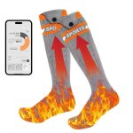 Chaussettes chauffantes - 3 vitesses r�glables - contr�le par application - minuterie 6 vitesses - lavable ...