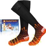 Chaussettes chauffantes 5000mah chaussette chauffante usb rechargeable �lectrique 4 types temp�ratures ...