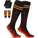 Chaussettes chauffantes homme femme 4 niveaux de chaleur r�glables 2�5000mah rechargeables chauffage ...