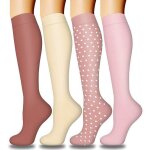 Chaussettes de compression - 4 paires circulation am�lior�e �lastiques - convient pour athl�tisme course ...