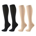 Chaussettes de compression pour femmes 2 paires chaussettes de compression chirurgicales chaussettes ...
