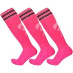 Chaussettes de football compression lastique unisexes adaptes au baseball et au rugby(rose)