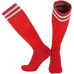 Chaussettes de football compression élastique unisexes adaptées au baseball et au rugby(rouge) Chaussettes de football compression élastique unisexes adaptées au baseball et au rugby(rouge)