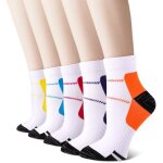 Chaussettes sport anti - ampoules - 5 paires rembourr�es pointures uk 4 - 7 - convient pour marche trekking ...
