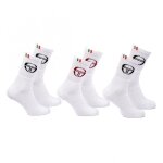 Chaussettes sport sergio tacchini - pack de 3 paires 1704x3 blanc0732x3 noir1704x3