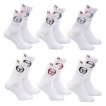 Chaussettes sport sergio tacchini - pack de 6 paires 1704x6 blanc0732x6 noir17040732x61704x6