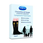 Chaussettes de voyage - pediexpert - m - compression dgressive - respirantes - unisexe