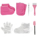 Chaussons chauffants beaute bien - etre moufle ensemble de gants de cire paraffine avce 100 gants et ...