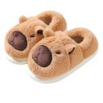Chausson de danse. chaussons dhiver en peluche capybara femmespantoufles douillettes et chaudesavec semelle ...