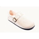 Chaussons femme hiver sabots d?int�rieur fourr�s md8845 taupe