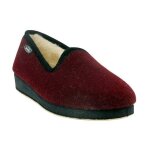 Chausson femme semelflex - calomod 2 - 4 coloris - bordeaux - marine - rouge - bleu - couleur bordeaux ...
