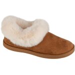 Chaussons femme - skechers - cozy campfire - marron - technologie memory foam - confort durable