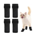 Chaussures anti - raflures pour chat 4 pices rglables maille are eprotection bain rasage coupe des ...