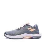 Chaussures de badminton bleu / orange femme babolat shadow spirit 2