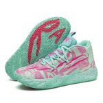 Chaussures de basket - ball pour hommes en extrieur - vitata sport - rose vert
