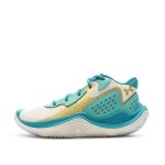 Chaussures de basket turquoise / blanche mixte under armour jet 23