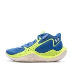 Chaussures de basketball bleu / vert mixte under armour jet 23