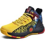 Chaussures de basketball enfants homme mode antidrapantes chaussures de course et sport sneaker jaune ...